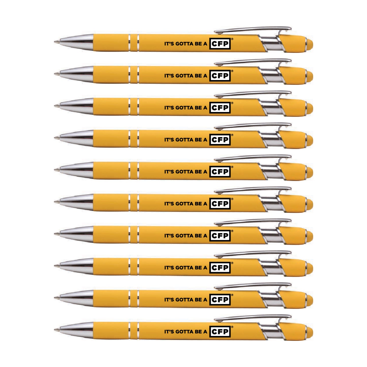 10-Pack "It's Gotta Be A CFP®" Pen Bundle