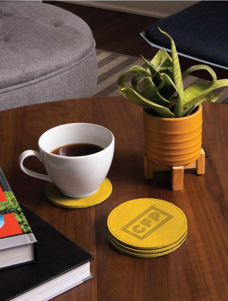 Leather Coaster Set