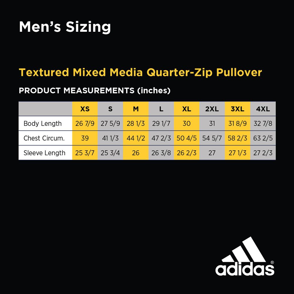 Adidas Men's Textured Mixed Media Sweater