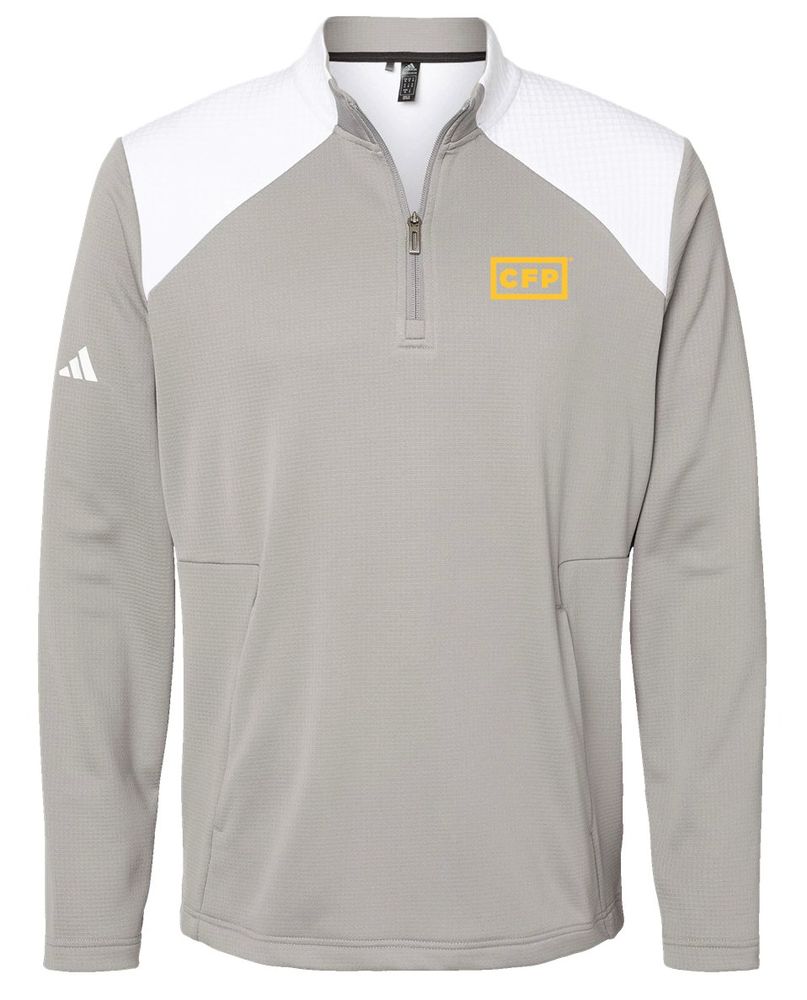 Adidas Men's Textured Mixed Media Sweater