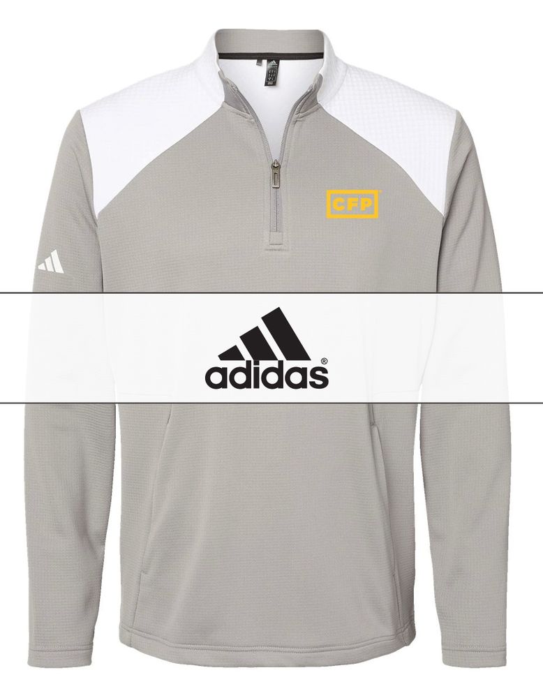Adidas Men's Textured Mixed Media Sweater