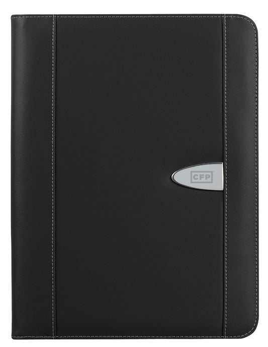 Eclipse Bonded Leather Zippered Portfolio w/ Calculator