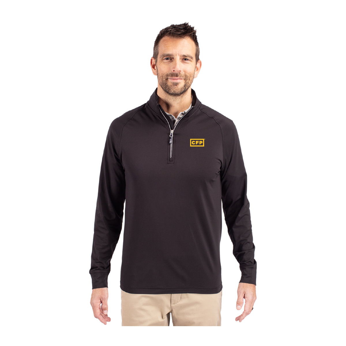 Men's Cutter & Buck Knit Stretch 1/4-Zip